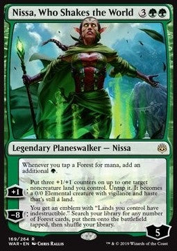 Nissa, Erschütterin der Welt WAR-169 Rare Near Mint Deutsch