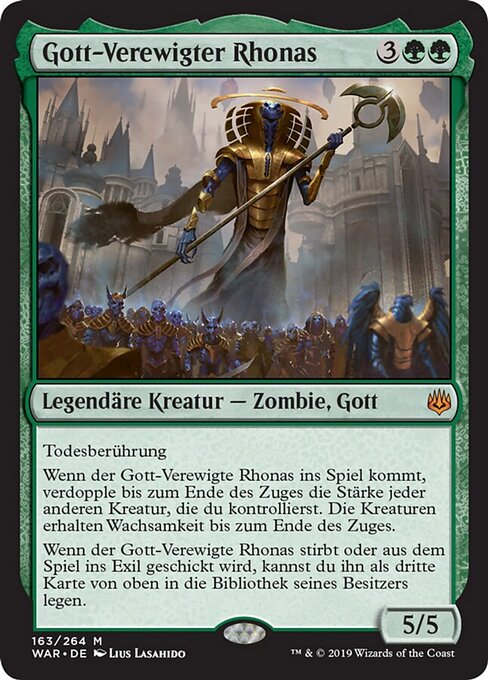 Gott-Verewigter Rhonas WAR-163 Mythic Excellent Deutsch