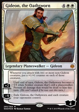 Gideon der Eidgebundene XWAR-265 Mythic Light Played Deutsch Foil
