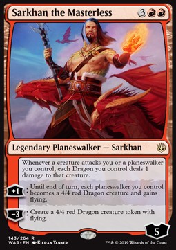 Sarkhan the Masterless WAR-143 Rare Near Mint Englisch