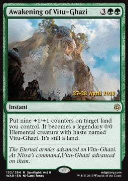 Erweckung von Vitu-Ghazi XWAR-152 Rare Excellent Deutsch Foil