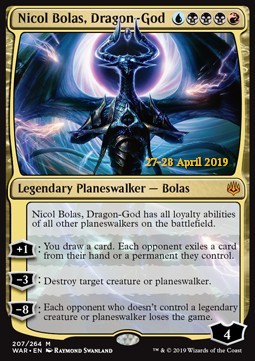 Nicol Bolas, Drachengott XWAR-207 Mythic Excellent Deutsch Foil