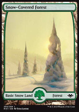 Snow-Covered Forest MH1-254 Land Near Mint Englisch Foil