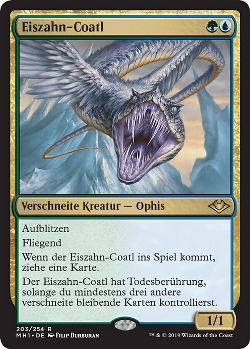 Eiszahn-Coatl MH1-203 Rare Near Mint Deutsch