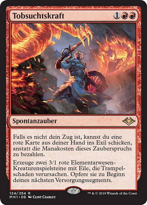 Tobsuchtskraft MH1-124 Rare Excellent Deutsch Foil