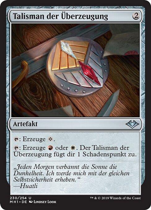 Talisman der Überzeugung MH1-230 Uncommon Excellent Deutsch