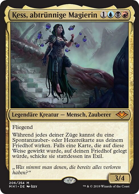 Kess, abtrünnige Magierin MH1-206 Mythic Good Deutsch