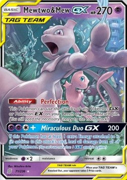 Mewtu & Mew GX UNM-71 Ultra Rare Played Deutsch
