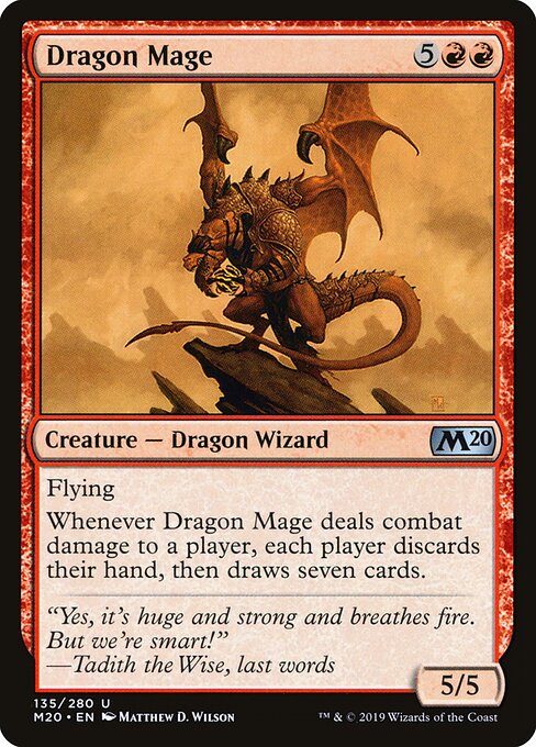 Drachenmagier M20-135 Uncommon Excellent Englisch
