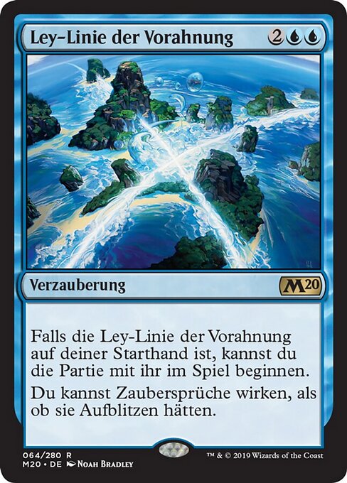 Ley-Linie der Vorahnung M20-64 Rare Light Played Deutsch