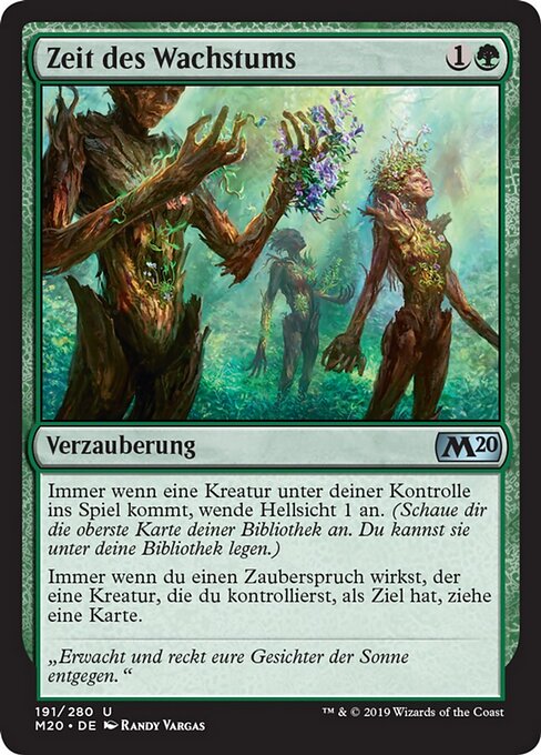 Zeit des Wachstums M20-191 Uncommon Excellent Deutsch