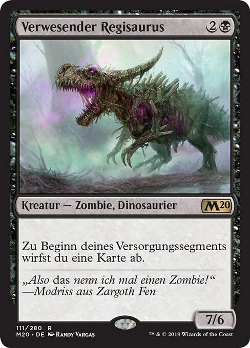 Verwesender Regisaurus M20-111 Rare Near Mint Deutsch