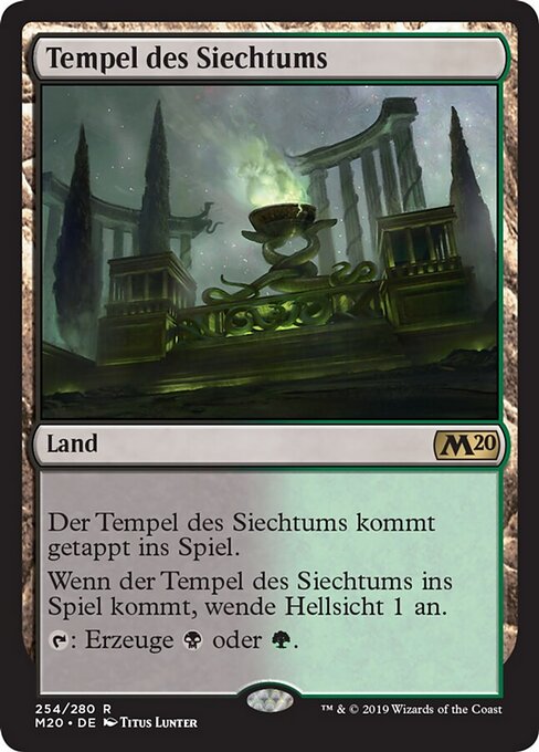 Tempel des Siechtums M20-254 Rare Excellent Deutsch