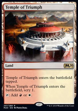 Temple of Triumph M20-257 Rare Light Played Englisch