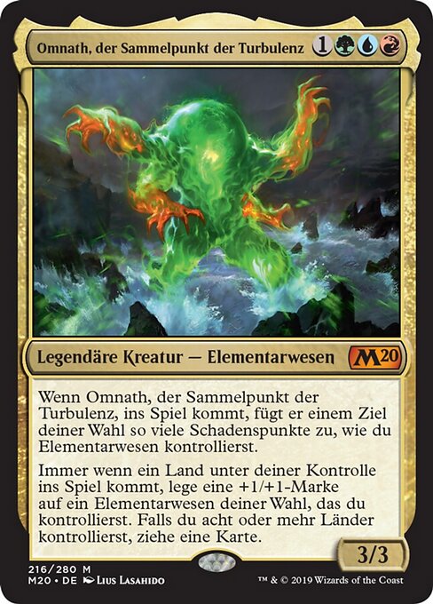 Omnath, der Sammelpunkt der Turbulenz M20-216 Mythic Excellent Deutsch