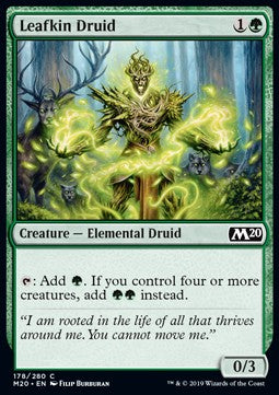 Laubsippen-Druide M20-178 Common Excellent Englisch Foil