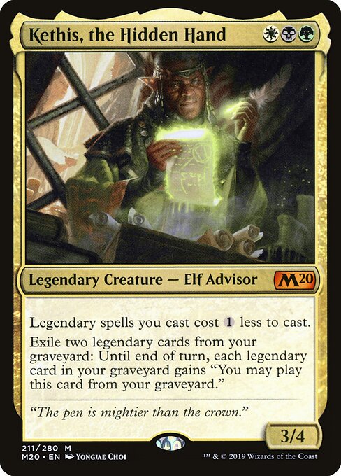 Kethis, die Versteckte Hand M20-211 Mythic Good Englisch