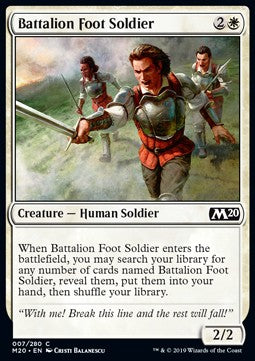 Bataillonssoldat M20-7 Common Excellent Deutsch Foil