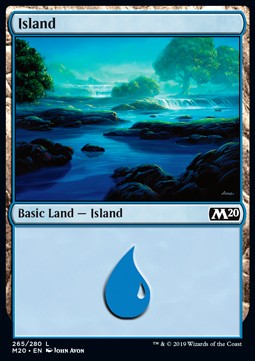 Insel (V.1) M20-265 Land Excellent Deutsch Foil