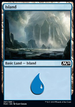 Insel (V.3) M20-267 Land Excellent Deutsch Foil