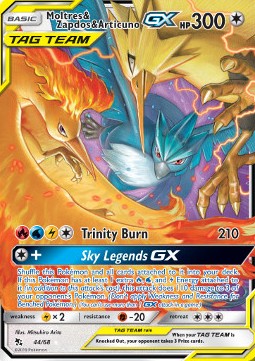 Moltres & Zapdos & Articuno GX HIF-44 Ultra Rare Excellent Englisch