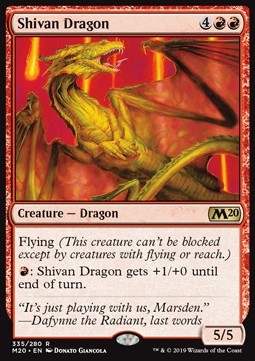 Shivan-Drache XM20-335 Rare Good Deutsch