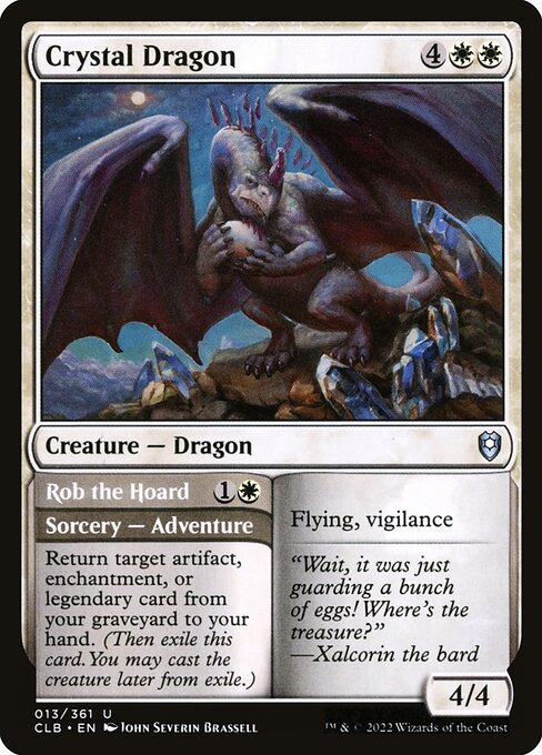 Crystal Dragon // Rob the Hoard - Back Face