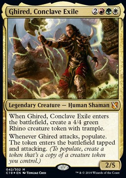 Ghired, Konklave-Exilant (V.1) C19-42 Mythic Excellent Deutsch Foil