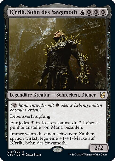 K'rrik, Sohn des Yawgmoth C19-18 Rare Excellent Deutsch