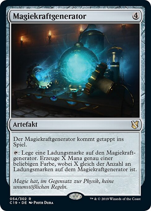 Magiekraftgenerator C19-54 Rare Excellent Deutsch