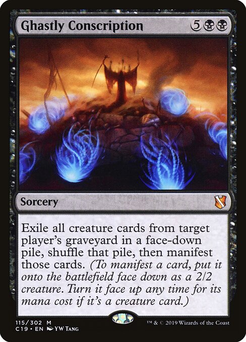 Ghastly Conscription C19-115 Mythic Excellent Englisch