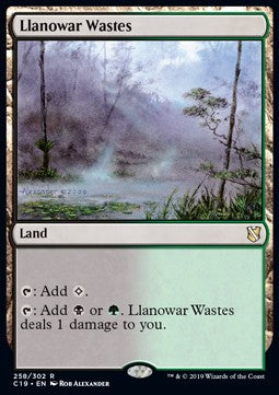Llanowar Wastes C19-258 Rare Excellent Englisch