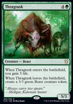 Thragtusk C19-185 Rare Good Englisch