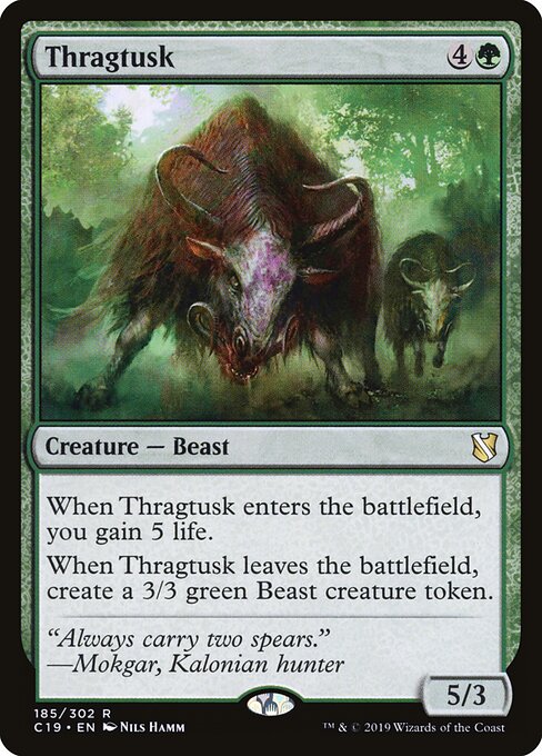 Thragtusk C19-185 Rare Good Englisch