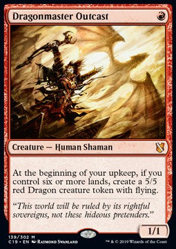Ausgestoßener Drachenmeister C19-139 Mythic Excellent Englisch