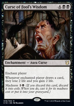 Curse of Fool's Wisdom C19-16 Rare Near Mint Englisch