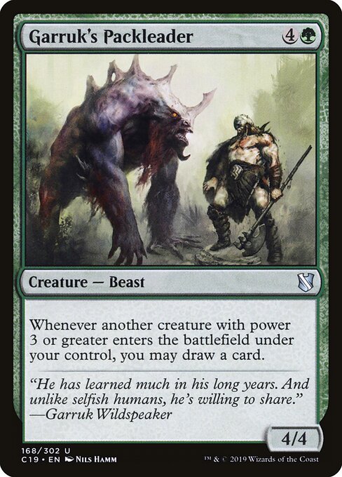 Garruk's Packleader C19-168 Uncommon Good Englisch
