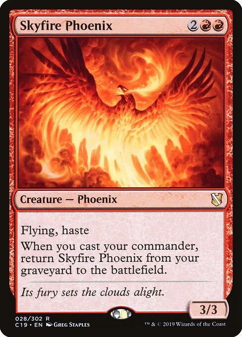 Phoenix des Himmelsfeuers C19-28 Rare Excellent Englisch