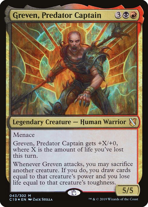Greven, Predator Captain C19-43 Mythic Excellent Englisch Foil