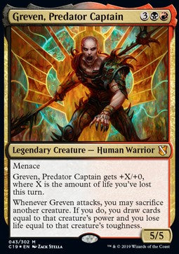 Greven, Predator Captain C19-43 Mythic Near Mint Englisch Foil