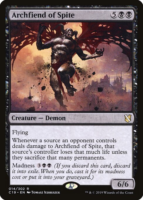 Archfiend of Spite C19-14 Rare Near Mint Englisch