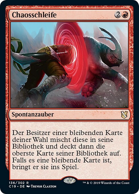 Chaosschleife C19-136 Rare Near Mint Deutsch