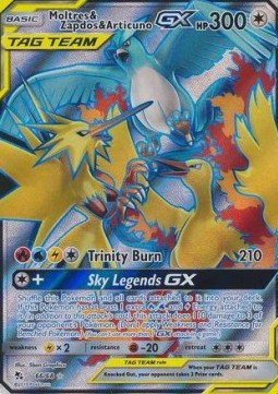 Moltres & Zapdos & Articuno GX HIF-66 Ultra Rare Near Mint Englisch