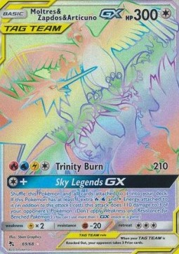 Lavados & Zapdos & Arktos GX HIF-69 Secret Rare Near Mint Deutsch