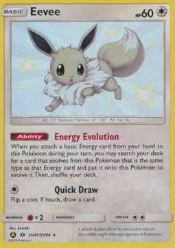 Evoli HIF-SV41 Holo Rare Played Deutsch