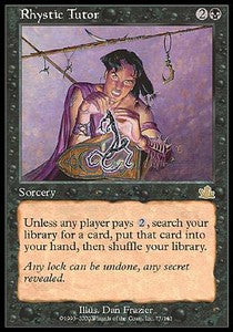 Rhystic Tutor PCY-77 Rare Played Englisch Foil