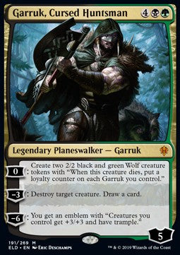 Garruk, Cursed Huntsman ELD-191 Mythic Near Mint Englisch