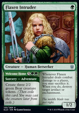 Flachsblonder Eindringling // Willkommen ELD-155 Uncommon Excellent Englisch Foil