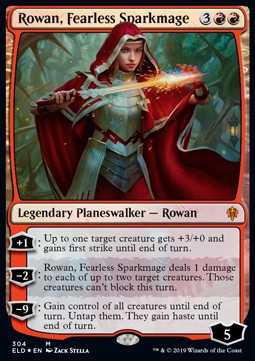 Rowan, kühne Funkenmagierin XELD-304 Mythic Played Deutsch Foil
