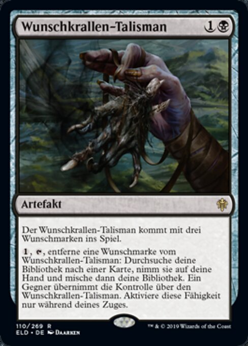 Wunschkrallen-Talisman ELD-110 Rare Near Mint Deutsch